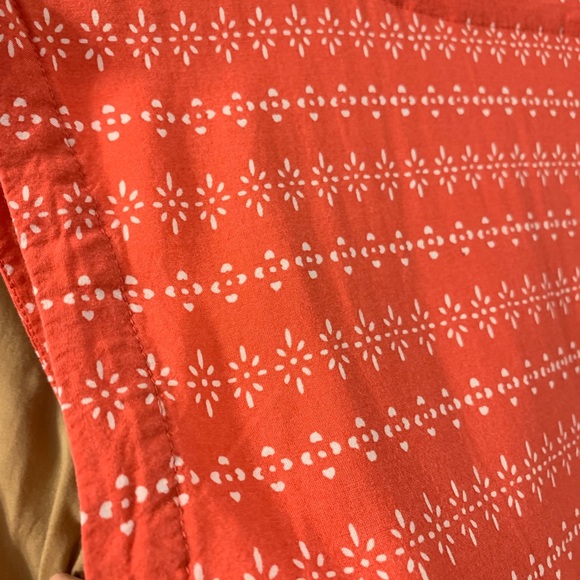 Old Navy • coral sleeveless patterned top - Picture 7 of 7